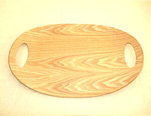 かのりゅう オーバルトレー 横幅45cm プライウッド 楕円 ウレタン塗装