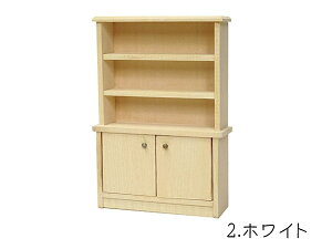ミニチュア家具「食器棚」 木製 高さ11.5cm 目安の縮尺1/16 全5色 日本製