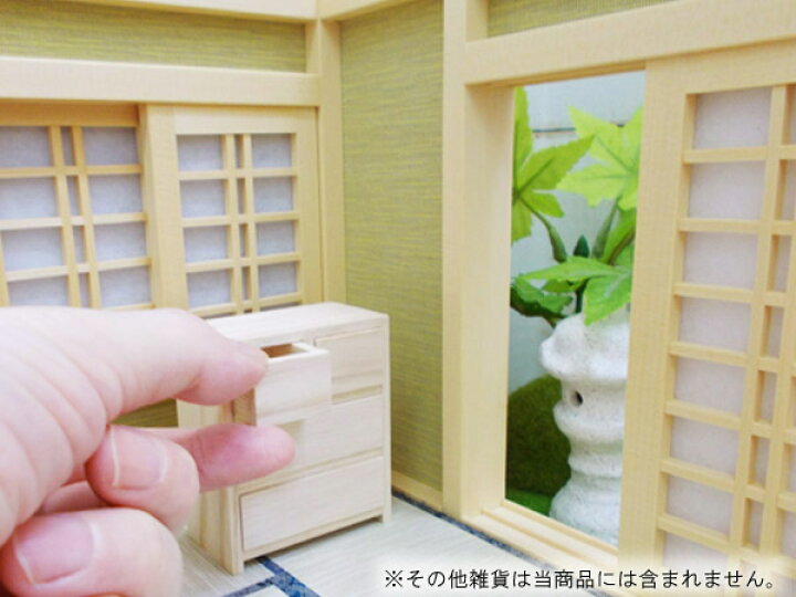 楽天市場】ミニチュア和風家具 和箪笥（わだんす）チェスト 木製 高さ 