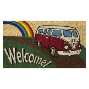 ���փ}�b�g �R�C���[�}�b�g Welcome Bus �o�X 70x40cm �A�����J���G�� CR-6885 Red / CR-6886 Green�@�D���Ƃ�