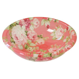 ロイヤルアーデン ボウルS 洗面器 アクリル バスグッズ 風呂用洗面器 直径25×高さ7cm カプリローズレッド58662/カプリローズブルー58668/バード&ストロベリー58812