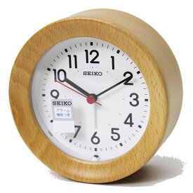 セイコー 目覚まし時計 掛置兼用 ナチュラルスタイル 木枠 ビーチ 天然色木地塗装　KR899A 置き時計 掛け時計 壁掛け