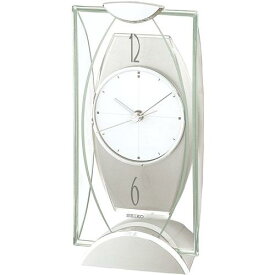 セイコー 置き時計 ネクスタイム クオーツ 銀色メタリック BZ334S【取り寄せ品】