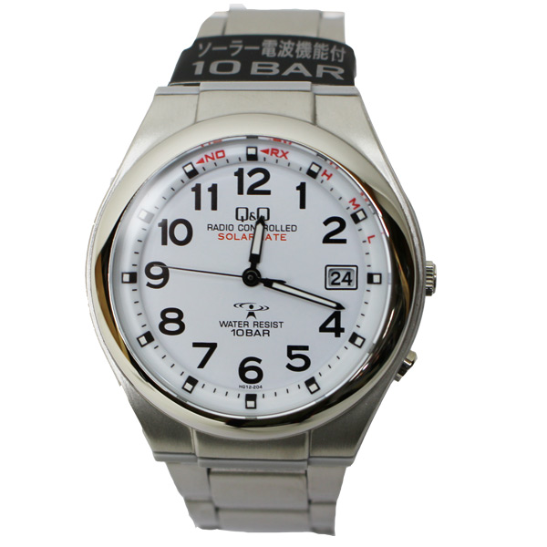 腕時計、アクセサリー メンズ腕時計 【楽天市場】シチズン Q&Q 電波ソーラー腕時計 メンズ 10気圧防水 