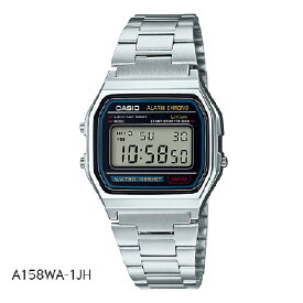 カシオ 腕時計 メンズ スタンダード デジタル ステンレスバンド A158WA-1JH/A168WA-1A2WJR