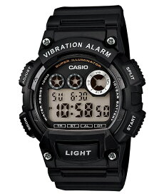 カシオ 腕時計 メンズ 振動式アラーム 10気圧防水 10年電池 デジタル ブラック W-735H-1AJH【あす楽対応】