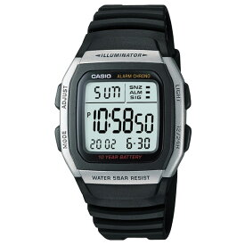 カシオ 腕時計 メンズ デジタル 黒 10年電池 5気圧防水 W-96H-1AJH