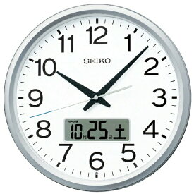 セイコー 掛け時計 プログラムクロック 銀色メタリック PT202S