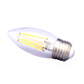 LED電球 シャンデリア電球 水雷型 電球色 フィラメント電球 4W E26 C37-4W-E26 CLEAR【あす楽対応】