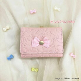 ちいかわ 三つ折れ財布 がま口 口金財布 ミニ コンパクト CHI7-2PK ちいかわ/CHI7-2BL ハチワレ/CHI7-2YE うさぎ