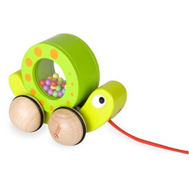 ローリングスネイル 引っ張る おもちゃ プルトイ プルトーイ 引き車 赤ちゃん 出産祝い 1歳 2歳 プレゼント 木製 木のおもちゃ クラシックワールド かたつむり カメ