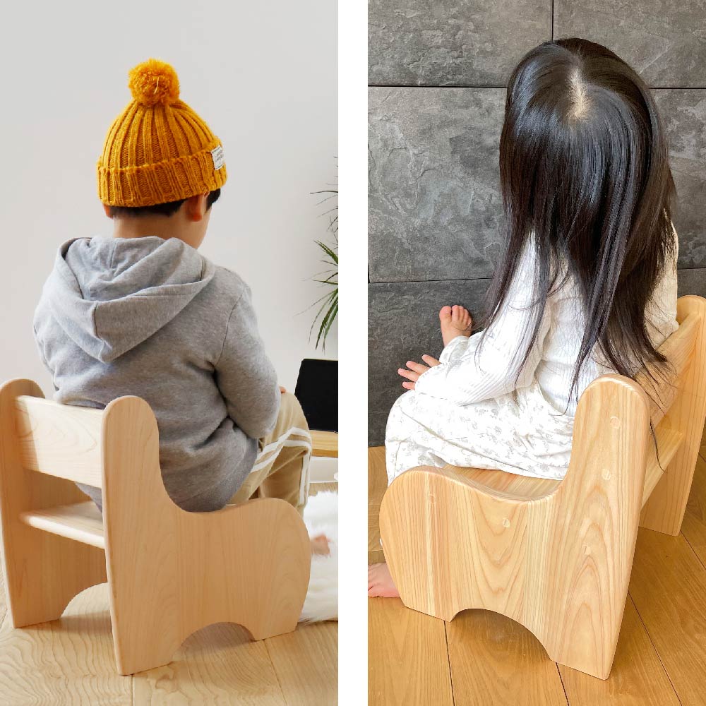 楽天市場】【名入れ】ひのき 木製 子ども椅子 おしゃれ かわいい