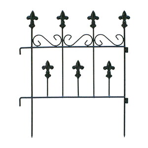 柵 おしゃれ オールドシャトーフェンス スティックタイプ ガーデニング 園芸 アイアン風 枠 仕切り 目隠し 屋外 クラシカル アンティーク風 ベランダ プランター