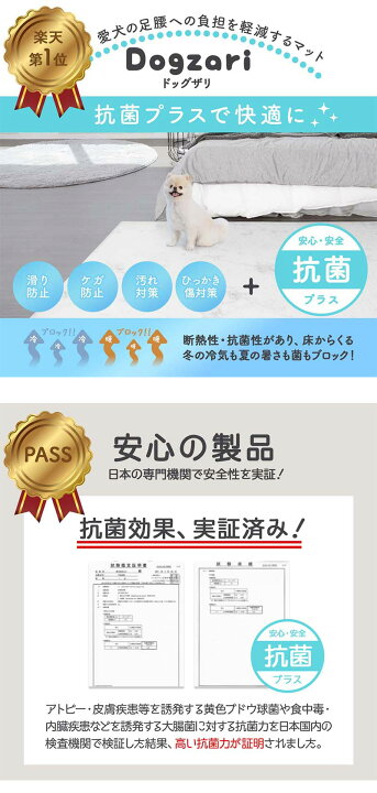 楽天市場】【割引クーポン配布中】ECOFOAM ペットマット 110cmx220cm Dogzari Flat 犬 猫 ドッグマット 防水 抗菌 ケガ防止 滑り防止 引っかきキズ対策に 床暖房対応 : 家具の直販 スーパーカグ