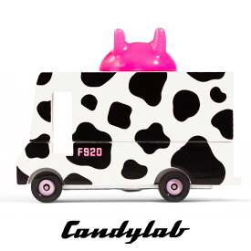 【7%OFFクーポン配布中!】ニューヨーク・ブルックリン発 Candylab(キャンディラボ) Milk Van CND F920 トイカー ミニカー 牛 牛乳 子供 木製 アメ車 自動車 アメリカ おうち遊び ジオラマ 海外 輸入 キッチンカー 玩具 男の子 木のおもちゃ おしゃれ