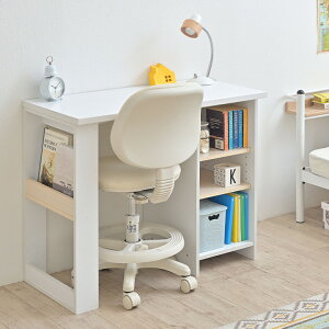 【ポイント7倍!30日限定】【可動棚付き/2つ合わせてツインデスクにも】デスク Cacao(カカオ) 幅90cm 4色対応 リビングデスク 学習机 学習デスク デスク パソコンデスク シェルフ ラック 子供部