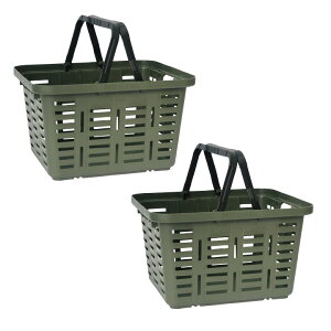 【ポイント9倍!今晩20時開始!】【国産/スタッキング可能/2個セット】POST GENERAL(ポストジェネラル) ヘビーデューティーバスケット 4色対応 カゴ バスケット バッグ ストレージ お買い物 シ