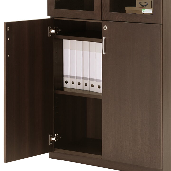 楽天市場】【配送設置無料】国産役員用両開き書庫 W805 D400 H1820 