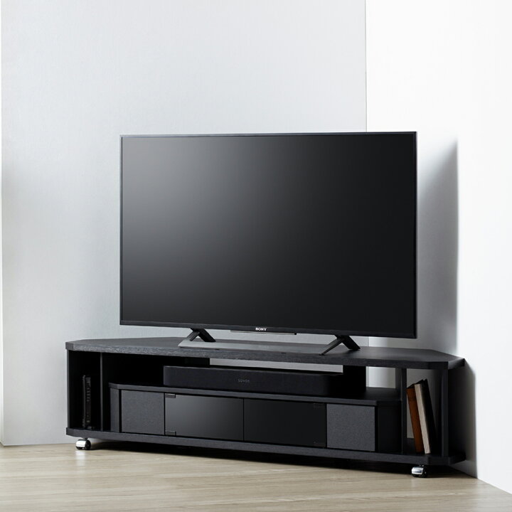 楽天市場】ヌック コーナーテレビ台 60型対応 幅140cm 奥行29cm 高さ 