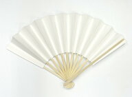 白扇子 27cm 11本骨 無地【メール便対応】