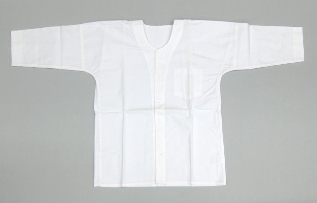 お祭り用  鯉口シャツ 子供用 白色 140サイズ