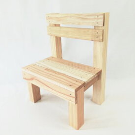 DIY ミニチェアー (組立キット)W300xD227xH400(mm)チェアー 椅子 子供椅子 子供用　花台 天然木 木工 木製 手作り 夏休み 小学生 自由研究 木工教室 ワークショップ キッズ