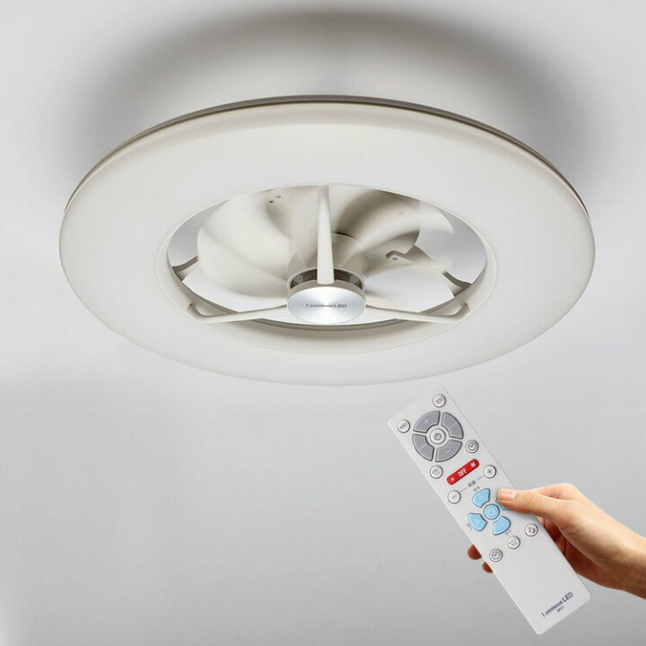楽天市場】LED シーリングライト サーキュレーター【丸型 リモコン付き 