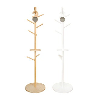 【ポイント10倍】木製コートハンガー コエダ KOEDA【ハンガーラック コートハンガー ポールハンガー ポールスタンド コート掛け ミラー付き インテリア 収納 衣類 防止 北欧 テイスト 衣替え かわいい おしゃれ キッズ スリム 木 木製 ウッド ギフト 新生活】