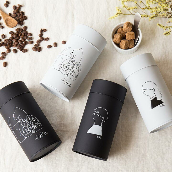 楽天市場 コーヒー缶 Fika フィーカ キャニスター 収納 珈琲缶 茶筒 保存容器 コーヒー 紅茶 お茶 保存 キッチン 雑貨 北欧 テイスト 猫 カフェ かわいい 小物入れ おしゃれ モノトーン シンプル 女性 ギフト 誕生日プレゼント クリスマスプレゼント 女友達 結婚祝い