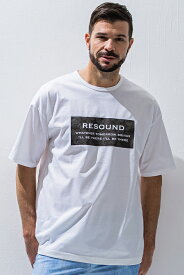 RESOUND CLOTHING リサウンドクロージング RC28-T-003 BANDANA BOX ROGO OVER TEE オーバーTシャツ WHITE 正規通販 メンズ