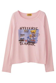 HYSTERIC GLAMOUR ヒステリックグラマー 01241CS02 BABY BEAR スウェット PINK 正規通販 レディース