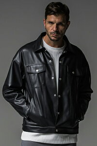 �Z�[��40%OFF RESOUND CLOTHING ���T�E���h�N���[�W���O RC37-JK-006 LEATHER OVER 3RD G �G�R���U�[�I�[�o�[G�W���P�b�g BLACK ���K�ʔ� �����Y
