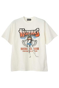 HYSTERIC GLAMOUR �q�X�e���b�N�O���}�[ 02261CT04 BAD ASS MAMA TOUR T�V���c WHITE ���K�ʔ� �����Y