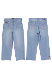 XLARGE �G�N�X�g�����[�W 101262031010 EMBROIDERED DENIM PANTS �h�J�f�j���p���c LtINDIGO ���K�ʔ� �����Y ���f�B�[�X