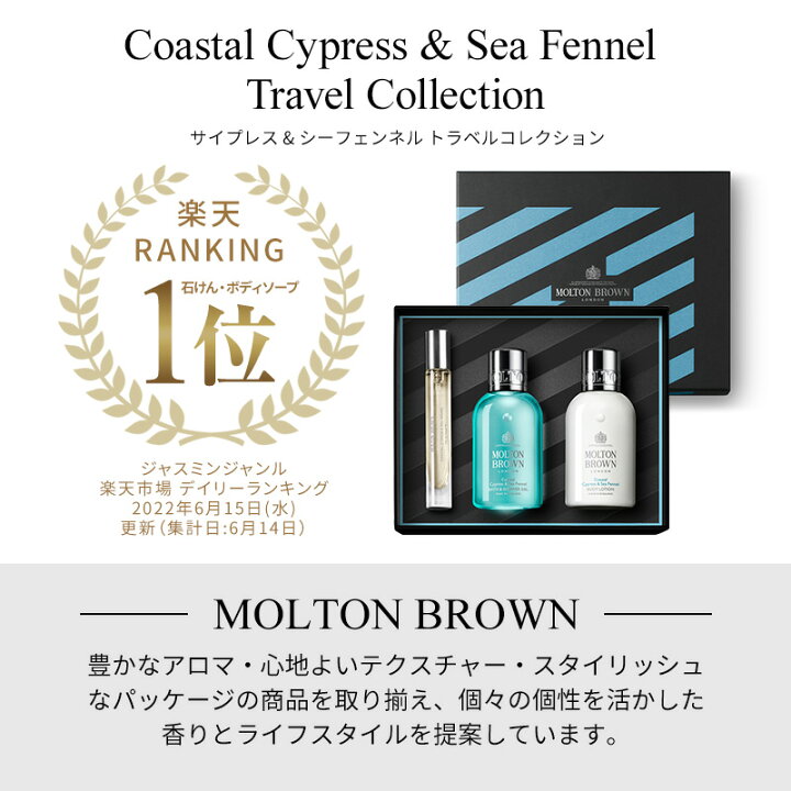 モルトンブラウン サイプレスシーフェンネル ギフトセット 6周年記念イベントが ギフトセット