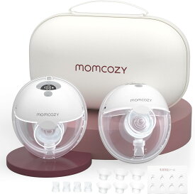 【Momcozy】M5 電動 搾乳機 着用式コードレスさく乳器 ハンズフリー搾乳器 3モード・9段階吸引 軽量ポータブルタイプ お手入れ簡単 グレー