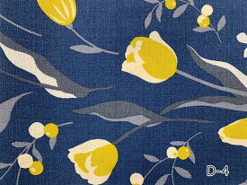 北欧風　バッキンガム　花柄プリント　ノルディックフラワー柄　綿100％　【生地幅74cm】注）個数1＝10cmです。50cm以上、10cm単位の販売です　≪商用利用可≫