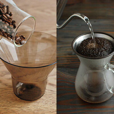 KINTOキントー:コーヒーカラフェセット(ステンレス)600ml