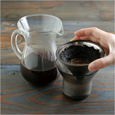 KINTOキントー:コーヒーカラフェセット(ステンレス)600ml