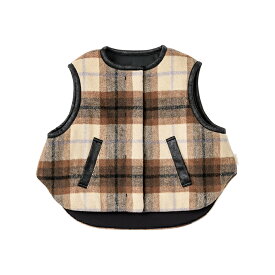 【新商品/2色2サイズ】MARLMARL マールマール：リバーシブルベスト halb［ラッピング.のし.メッセージ無料］ハルプ／リバーシブル／ベスト／アウター／クラシカル／モード／出産祝い／誕生日祝い／ベビー／キッズ／男の子／女の子／ギフト／プレゼント／送料無料