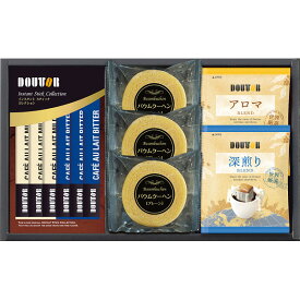 【送料無料※沖縄・離島・北海道へは別途送料有り】ドトールコーヒー・バウムクーヘンギフトセット（SBU-BES）【包装完全無料で承ります】【粗品景品御挨拶お礼香典志粗供養御供え婚礼結婚出産内祝いお祝い】