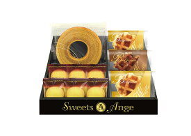 「CALMスイーツアンジュ ベルギーワッフルと焼菓子セット(SGF-BJ)」ベルギー ワッフル 小分け ギフト 贈答品 詰め合わせ ボリューム感あるギフト オススメ ミルクバウムクーヘン クッキー ちょこっとギフト・プチギフト・プチプライス【包装のし完全無料】