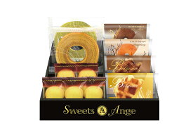 「CALMスイーツアンジュ ベルギーワッフルと焼菓子セット(SGF-CJ)」ベルギー ワッフル 小分け ギフト 贈答品 詰め合わせ ボリューム感あるギフト 贈り物 お返し ギフト オススメ ドーナッツ ミルクバウムクーヘン クッキー【包装のし完全無料】