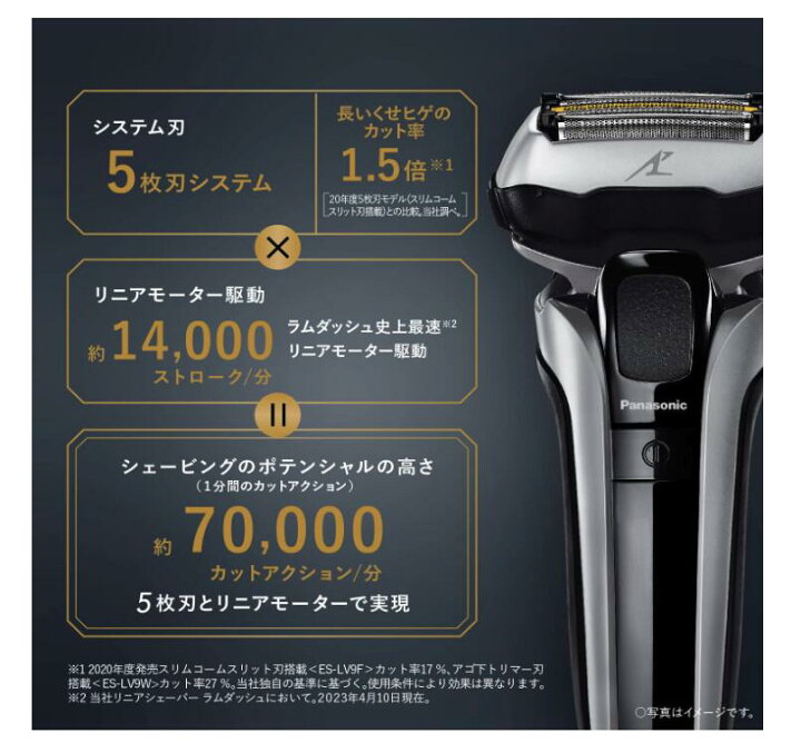 楽天市場】パナソニック ラムダッシュPRO ES-LV5J-S メンズシェーバー 