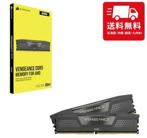 CORSAIR DDR5-6000MHz fXNgbvPCp VENGEANCE DDR5V[Y (PC5-48000) AMD EXPO Lbg 32GB ubN t[ [16GB×2] CMK32GX5M2E6000Z36