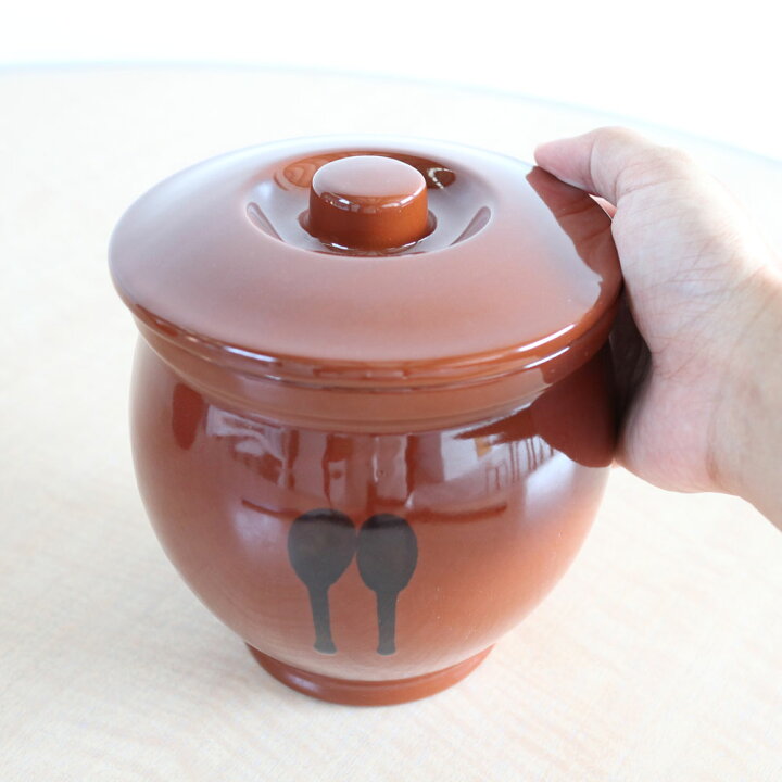 楽天市場】国産 甕(かめ) 壷 蓋付き 8合 / 1,440ml 常滑焼 日本製 山源 