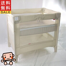 【お得っ！厳選中古】ベビーベッド アップリカ ココネルエアー aprica COCONEL 新生児から2歳 コンパクトにたためる【C.一般中古】【送料無料】【中古】x1178140700