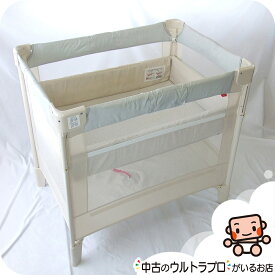 【お得っ！厳選中古】ベビーベッド 中古 アップリカ ココネルエアーAB aprica COCONEL 新生児から2歳 コンパクトにたためる【C.一般中古】【送料無料】【中古】p1192278265