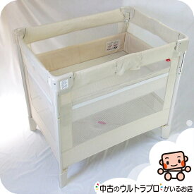 【お得っ！厳選中古】ベビーベッド アップリカ ココネルエアー Aprica COCONEL 新生児から2歳 コンパクトにたためる【C.一般中古】【中古】d1197510593