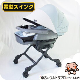 【お得っ！厳選中古】美品 電動 ハイローチェア コンビ ネムリラAUTO SWING Long スリープシェル EG combi オートスウィング【A.美品】【中古】m1205705286